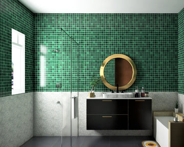 Contemporary Green Themed Bathroom Ideas